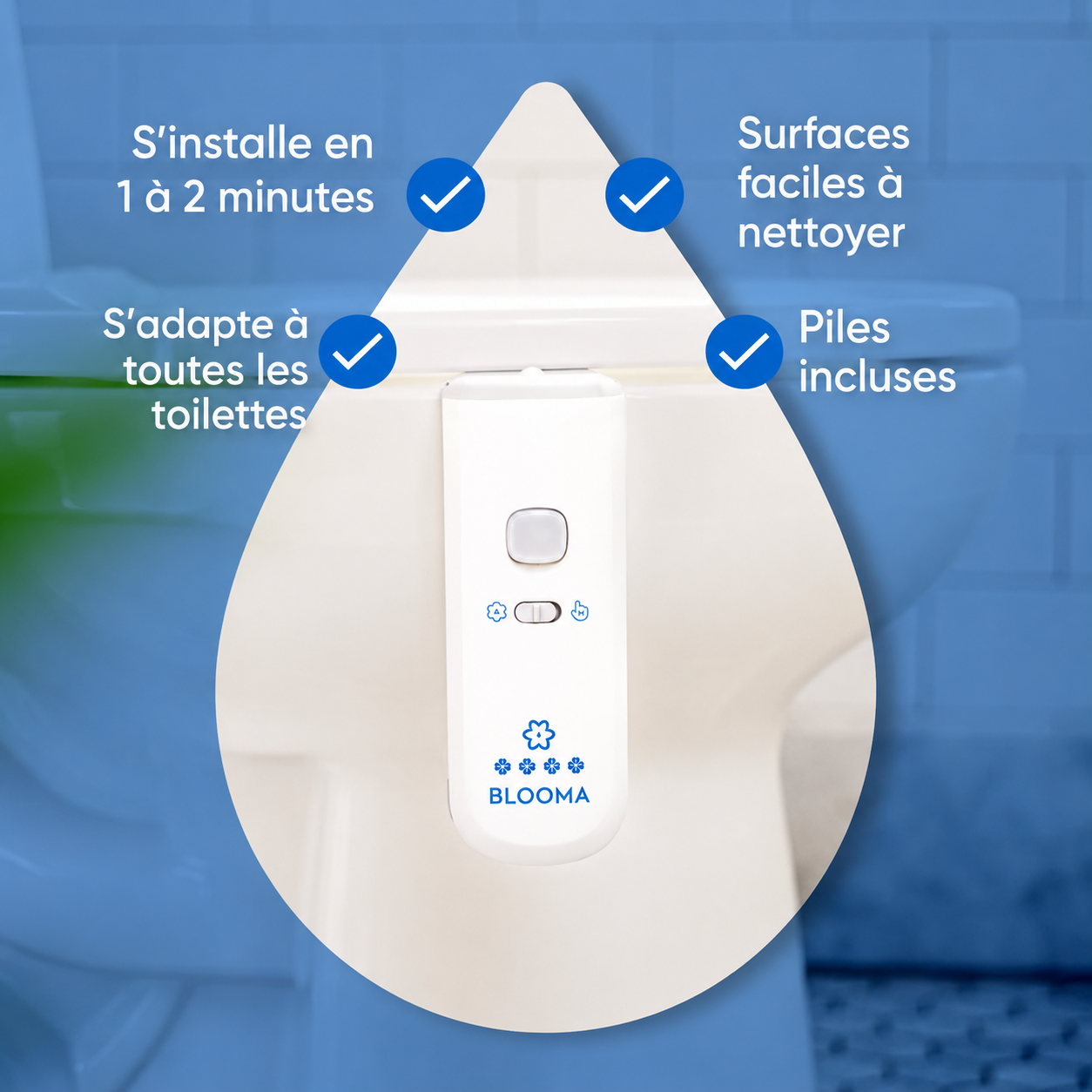 Blooma - Pack distributeur avec recharge Coton Pur Élégance