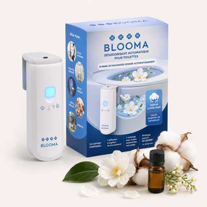Blooma - Pack distributeur avec recharge Coton Pur Élégance